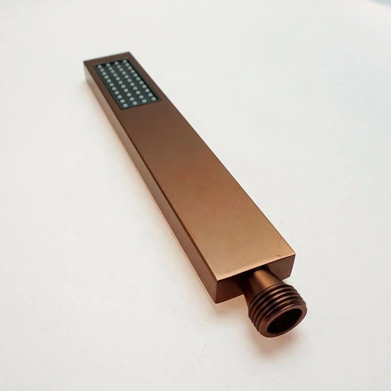 Bluejw Easy Use High Pressure Handheld Shower Head - Square Single Function Sprayer with Hose for Bathroom - Image 4